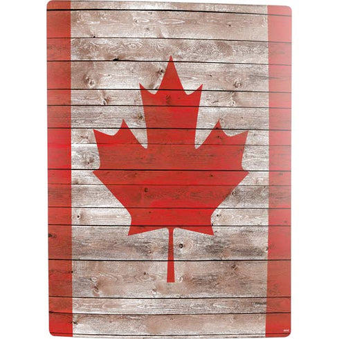 Canadian Flag Dark Wood PS5 Digital Edition Bundle Skin